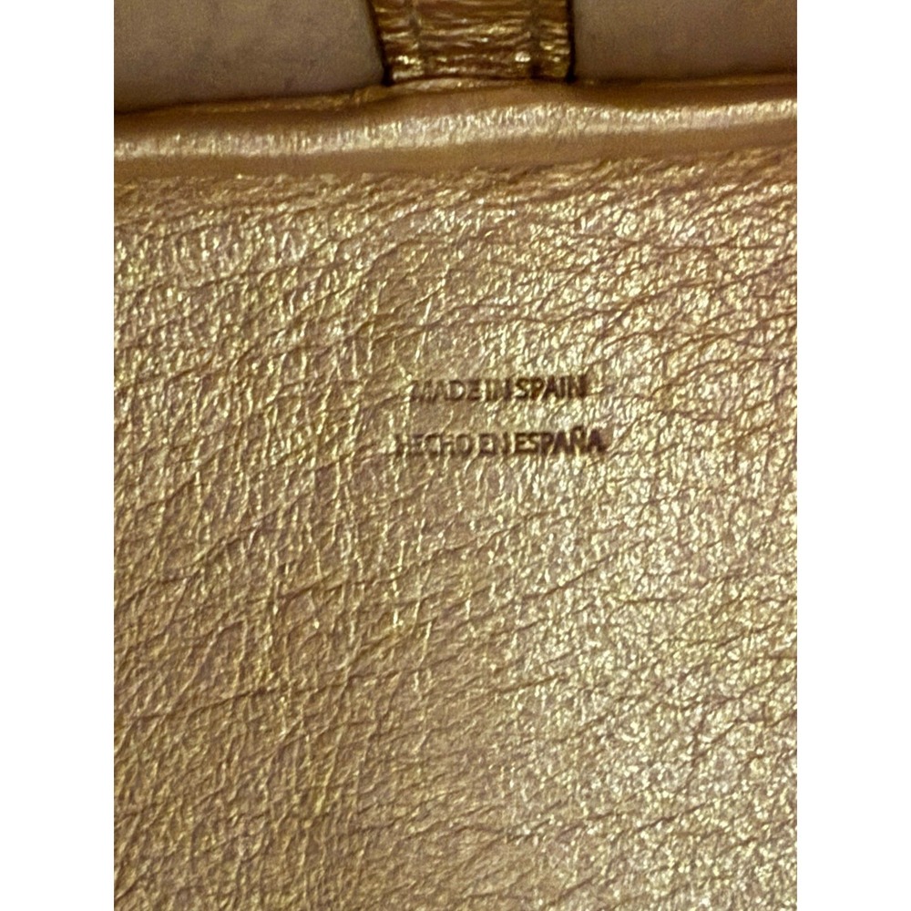 Authentic NWT gold monogram leather Carolina Herrera Matryoshka M medium handbag - Picture 3 of 12